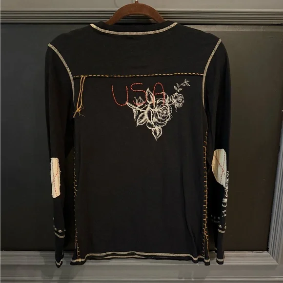 Double D Ranch Black Let Freedom Ring long sleeve tee - Picture 4 of 6